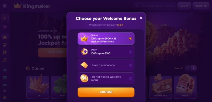 Kingmaker casino promo code - Peli, Joka Muuttaa Maailman: Tässä On Kingmaker Online Kasino