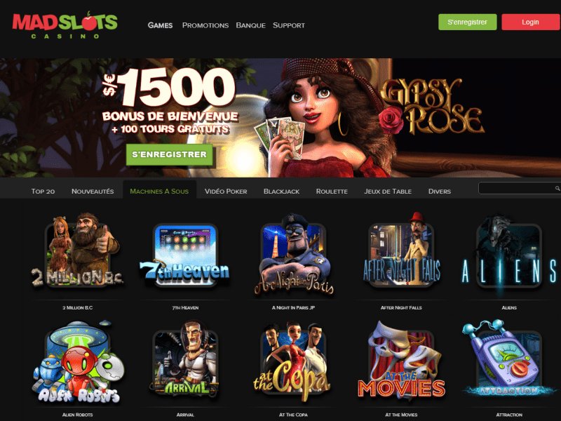 Découvrez les Meilleures Offres de Jeux et Bonus sur Madcasino France - aperçu